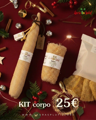 **KIT CORPO LAURASPLUF – Rituale di Esfoliazione Naturale (Made in Italy)