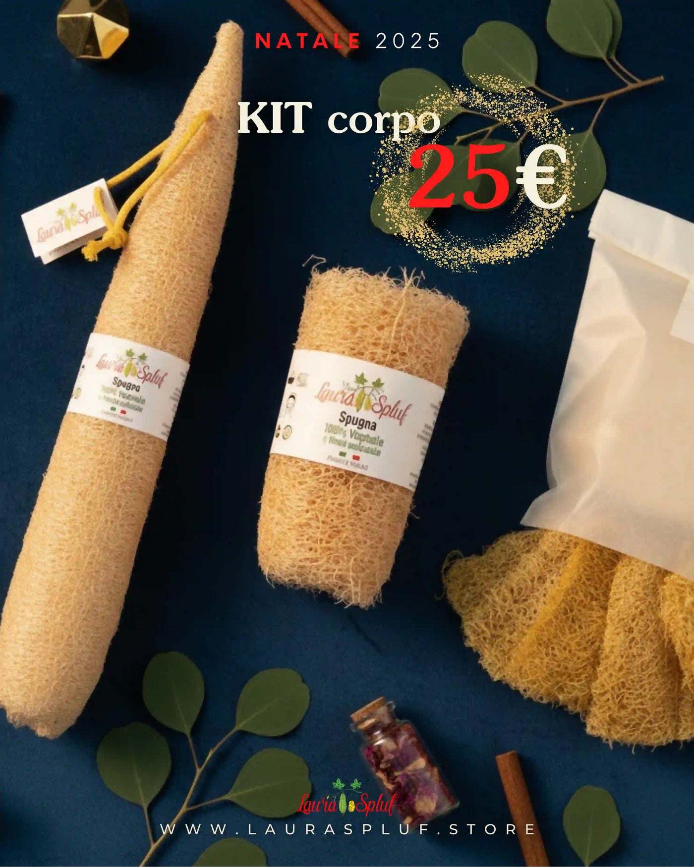 **KIT CORPO LAURASPLUF – Rituale di Esfoliazione Naturale (Made in Italy)
