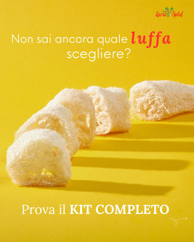 Kit Luffa Completo €29,90 | Spugna Naturale Esfoliazione | Laura Spluf"