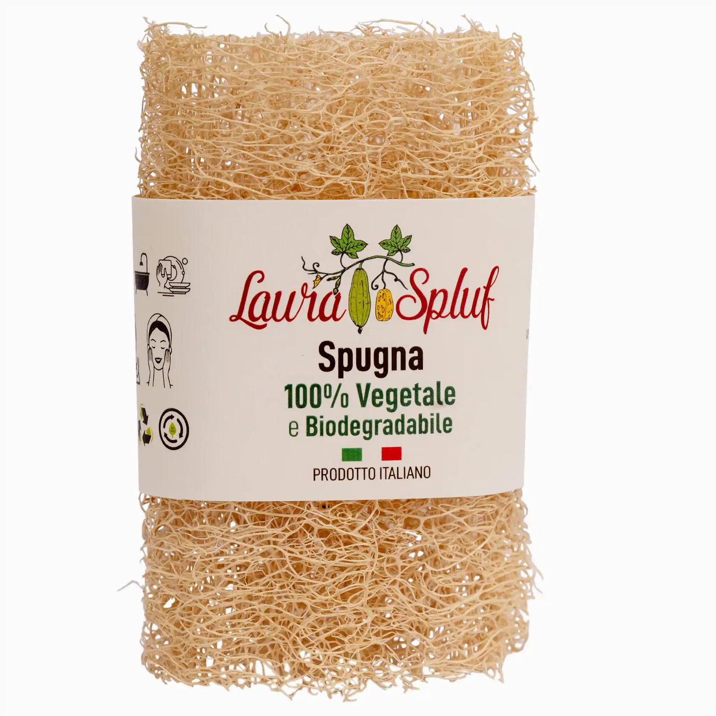 🌿 Laura Spluf: MULTIPACK - Cilindri di Luffa 11 cm - 3 pz. 🌿