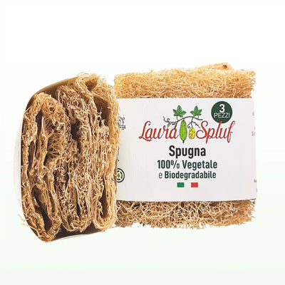 🌿 Laura Spluf: MULTIPACK - Cilindri di Luffa 7 cm - 3 pz. 🌿